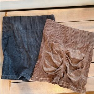 Stylish Women's Shorts in Black and Brown